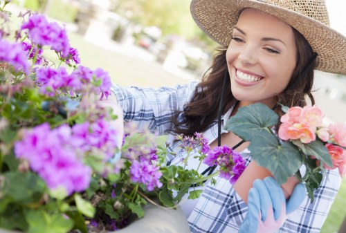 Secure landscaping payment area with protected transaction features