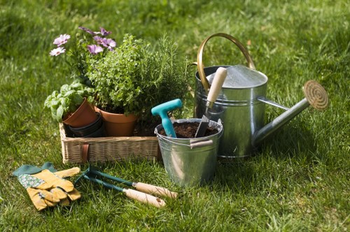 Wood Green landscapers working on garden design